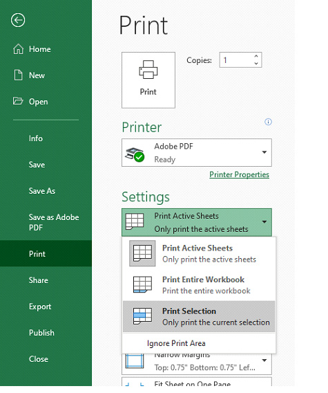 Excel Print